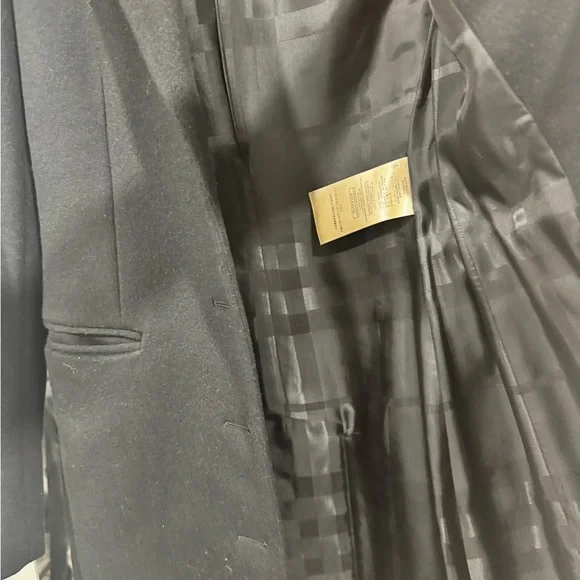 Burberry Black Pea Coat